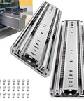 Beefy 500Lb Capacity Heavy Duty Drawer Slides Full Extension Ball Bearing Rails for Cabinets with mounting hardware