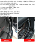 Before and after installation of Door Handle Covers For BMW 3 Series And 4 Series Set Easy Install Driver And Passenger Side