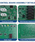 Control Board Assembly For Prodigy Ice Machine Systems Replacement Fits EH430 D CU1526MW-1 And More, circuit detail view