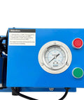 Heavy Duty Electric Hose Crimper 110V Hydraulic Tube Shrinker Machine control panel with pressure gauge and buttons