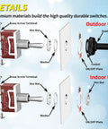 Detailed view of Heavy Duty Marine Toggle Switch 12V DC 30A Waterproof 2 Pin SPST On Off Switch with Boot Cover assembly.