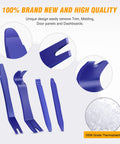 5 Piece Auto Trim Removal Tool Kit No Scratch Pry Set For Car Door Panels Clips And Dashboard Nylon Construction