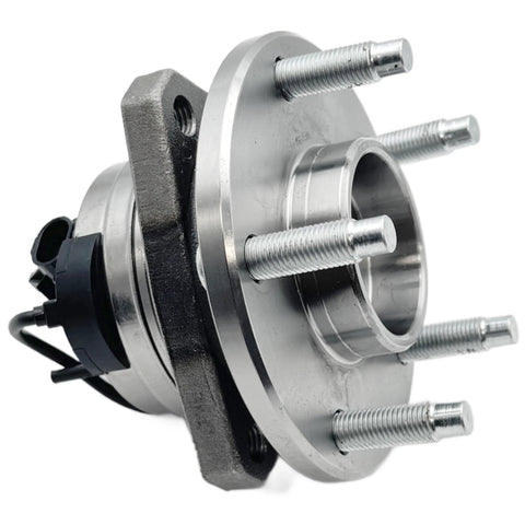 Close-up of 2 Pcs Front Wheel Bearing And Hub Assembly Replacement Fit For 2008 2010 Chevrolet Cobalt HHR 2004 2012 Malibu 2005 2010 Pontiac G6 2007 2009 Saturn Aura Direct Fit Front Wheel Hub Kit No Fuss Easy Install