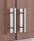 Set Of Four Self Adhesive Sliding Closet Door Handles No Drill Brushed Stainless Steel Five Inch Stick On Cabinet And Drawer Pulls
