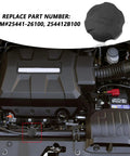 Coolant Reservoir Cap Replacement For Kia Optima And Hyundai Accent OEM 25441-26100 254412B100 installed on engine