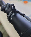 Close-up of Carbon Fiber Scope Throw Lever For 3-9x40 Scopes, Ultra Lightweight, Custom 3D Printed Fit For Rifles