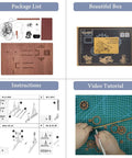 DIY 3D Wooden Trebuchet Puzzle Kit for Adults Hands On Catapult Engineering Toy package contents and instructions.