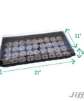 Tomato And Vegetable Seed Starter Tray Kit With 36 Cell 50mm Peat Pellets Two Pack Including Humidity Domes 72 Pellets
