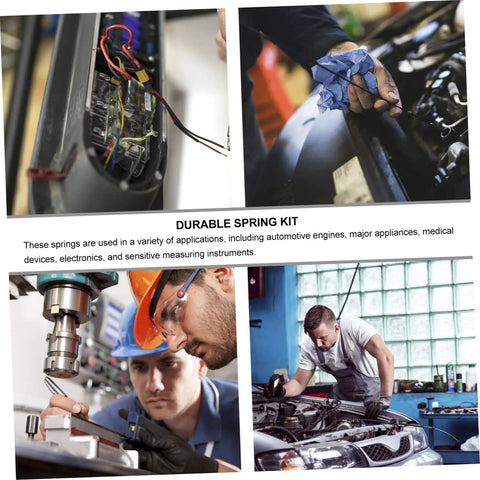 Heavy Duty Compression And Extension Spring Assortment Kit With Storage Box, 200 Pcs Small Springs Set For Auto Electronics Repair and Appliance Fixes in use