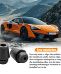 Essential Heavy Duty Rubber Car Door Buffer Pads 10 Pack Slam Stopper Guards, TPE rubber pads for easy installation.