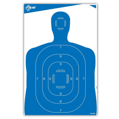 EZ-Aim Silhouette Targets 4 Pack For Shooting And Practice High Visibility Human Body Paper Targets For Rifle Handgun Shotgun BB Gun Airsoft