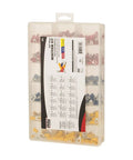 MTK 493 Piece Miniterm Kit For Quick Wiring Terminations With R F And S Variants in UL-listed case angled view