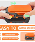 Hands inserting DIY Adapter for Ridgid 18V Hyper Battery Dock Power Connector for RC Cars, Trucks and eBikes with ease.