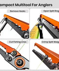 Micro Pocket Pliers With Zinger Retractor For Saltwater Fishing Aluminum Hook Remover With Tungsten Braided Line Cutter details.