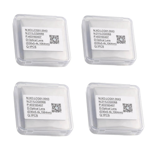 4 Pack 30mm Diameter 5mm Thick Fiber Laser Protective Lenses For Raytools WSX Precitec Fiber Laser Cutting Head Accessories