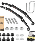 Heavy Duty Rear Four Leaf Spring Kit With Bushings And Sleeves Fits Club Car Ds Golf Cart 1982 Onward contains springs and hardware.