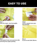 Easy to use 20 Pack TPU Pool Patch Repair Kit for inflatables with step-by-step instructions and images of patch application