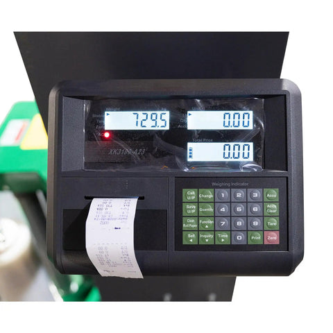 Heavy Duty Automatic Pallet Wrapping Machine Workhorse With Built In Scale And Thermal Printer control panel display for warehouse use