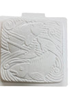 Fish In Water Concrete Stepping Stone Mold For Garden Paths, square 15.5 inch, durable and reusable garden decor mold.
