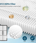 Roborock Compatible Accessories Kit For 10R And 20 Series Qrevo CurvX And Edge 2 Replacement Parts With Precise Fit Easy Install Durable Build And Great Value Upgrade For Your Vacuum Cleaner H13 HEPA filter replacement