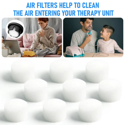 Universal Round White Air Filter Sponge For Cool Mist Inhalers And Vaporizers Breathable Foam Replacement 0.59 Inch