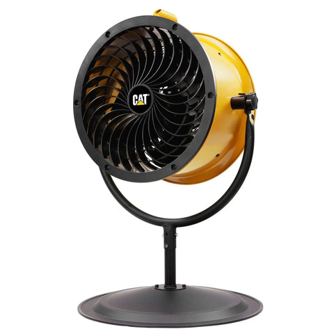 Beefy 14 Inch Blade High Velocity Pedestal Drum Fan Industrial Grade With 2,300 CFM 4 Speed 360 Degree Tilt And Dual Ball Bearing Motor