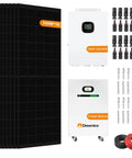Heavy Duty 5500W Off Grid Solar Power Kit With 48V 410Ah LiFePO4 Battery Delivering 21Kwh Of Rock Solid Storage Paired With Ten 550W Bifacial Panels And A 10KW Hybrid Inverter.