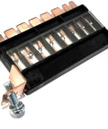 Zero Drama Eight Circuit Multi Block Fuse Holder With Screw For Acura MDX Battery Side Electrical Box, detailed view showing fuses.