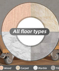 2 Inch Swivel Plate Casters With Brake Set Of 4 on wood, carpet, marble, tile floors