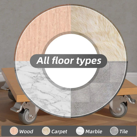 2 Inch Swivel Plate Casters With Brake Set Of 4 on wood, carpet, marble, tile floors