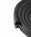 Close-up view of Trunk Rubber Seal Weather Stripping 15 Feet Long With Large Bulb Lock Seal, showing flexible rubber material detail.