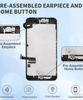 IPhone 7 Plus Screen Replacement Kit With Home Button And Front Camera Five Point Five Inch Black LCD Digitizer Full Assembly Repair