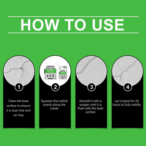 How to use Gutsy Concrete Crack Filler and High Flex Sealant with step-by-step instructions for application.