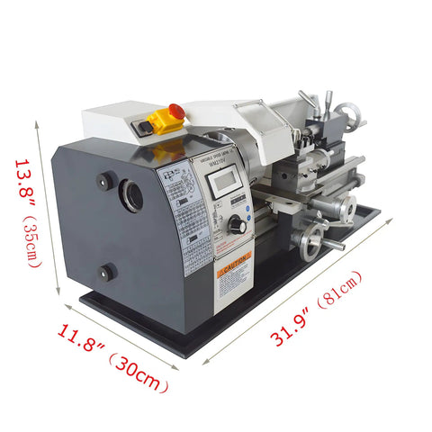 Heavy Duty Mini Metal Lathe Featuring 900W Brushless Motor And Ultra Smooth Variable Speed For 8 X 16 Inch Precision Turning And Threading A Badass Benchtop Rig That Shreds Steel Like Butter For Weekend Warriors