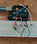 No Sweat Prototyping 20 Pack Solderless Breadboard 830 Points Kit For Arduino And Raspberry Pi Diy with LED and resistors setup.
