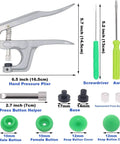 1440-Piece Plastic Grab-And-Go Snap Buttons Kit No Sew T5 Snaps With Pliers 24 Colors 360 Sets tools and pliers display