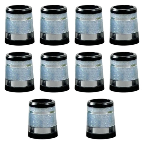 10 Pack Golf Club Ferrules For 0.335 Inch Wood Shafts Rubber Shaft Sleeves For Practice Light Blue End Caps