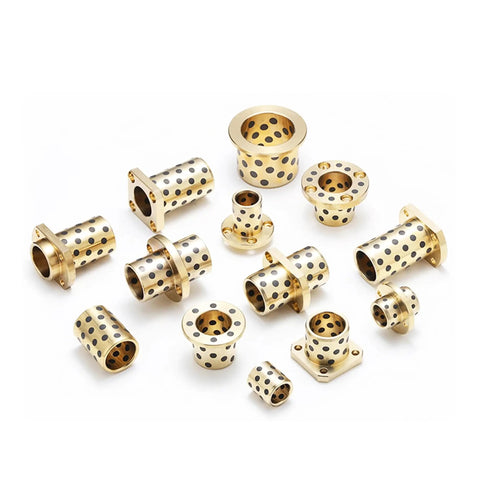 Heavy Duty Graphite Copper Brass Linear Bearing Bushing Oilless Self Lubricating Sleeve Crafted For Rock Solid Performance And Serious Wear Resistance On Every Build
