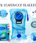 Glow In The Dark Hydration Pack With 3L Water Bladder, Lightweight Insulated Backpack For Raves, Festivals, Hiking And Biking