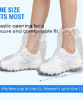 Waterproof Shoe Covers For Rain And Indoor Outdoor Use Non Slip Boot Protectors For Men And Women Thick Durable Plastic Foot Covers Clear 40 Pack