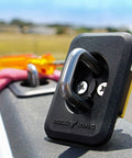 Retractable Truck Bed Tie Down Anchors 2-Pack With Raised Fit OE Texture Top Rail Mount on Ford F-150, close view