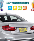 Clear License Plate Protector With Silicone Frame Sturdy Unbreakable Shield For Front And Back Plates on car in various climates