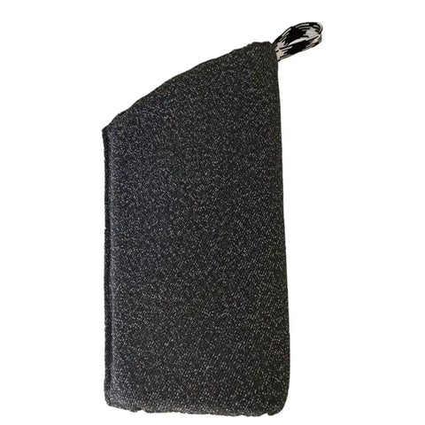Dog Bite Sleeve Training Gear For Puppies Sturdy Interactive Bite Protection Sleeve for safe play, black textured surface view.