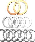 12 Piece Transfer Differential Drain Plug Crush Washer Kit 12157-10010 90430-A0003 90430-24017 With Steel Aluminum Copper Washers