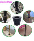 Outdoor Patio Umbrella Cone Wedge fits 1.5 inch pole for table hole openings or parasol base stands, easy install and secure fit