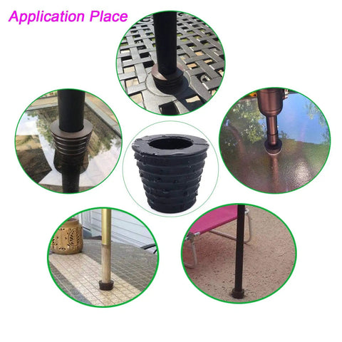 Outdoor Patio Umbrella Cone Wedge fits 1.5 inch pole for table hole openings or parasol base stands, easy install and secure fit