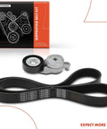 Beefed Up Engine Serpentine Belt Drive Kit With Tensioner For Toyota Camry 2012 Through 2017 2.5L DOHC RAV4 2009 Through 2018