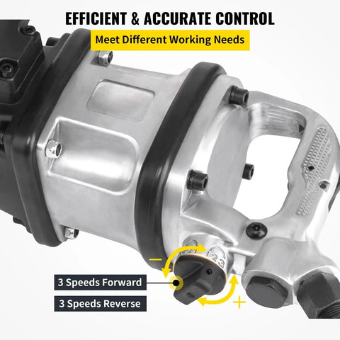 Heavy Hitter 1 Inch Drive Pneumatic Air Impact Wrench 3800Nm Torque Gun 4000 RPM High Strength Pro Grade Auto Mechanic Tool For Crushing Stubborn Lug Nuts