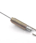 Close-up of Replacement Clutch Cable 17 Inch For 6 HP Rear Tine Tiller with metallic spring hook end
