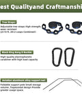 Tree straps, carabiners, and support rods for Heavy Duty Camping Hammock With Mosquito Net, 500 Lb Capacity, Portable Nylon Hanging Hammock